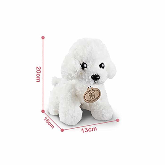 Plush pet dog set and cage / 8pcs